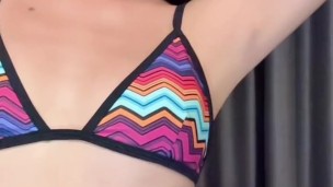 Try On Bikinis With Me For Spring Break (Asian 18 Yr Old)